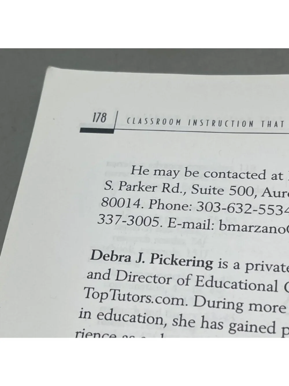 Classroom Instruction That Works Marzano Pickering Pollock Research Strategies